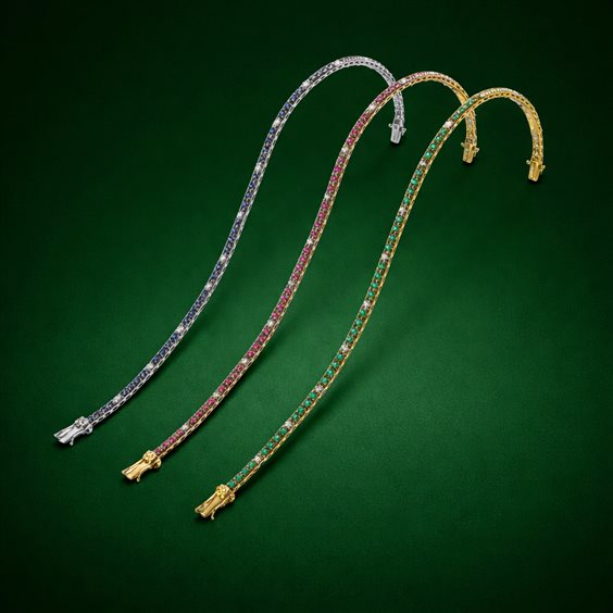 Bracciale Namuri TENNIS COLOR in Oro Diamante 0.21 Ct BRCOL01-BT/SMHP - BRCOL01-BT/SMHP